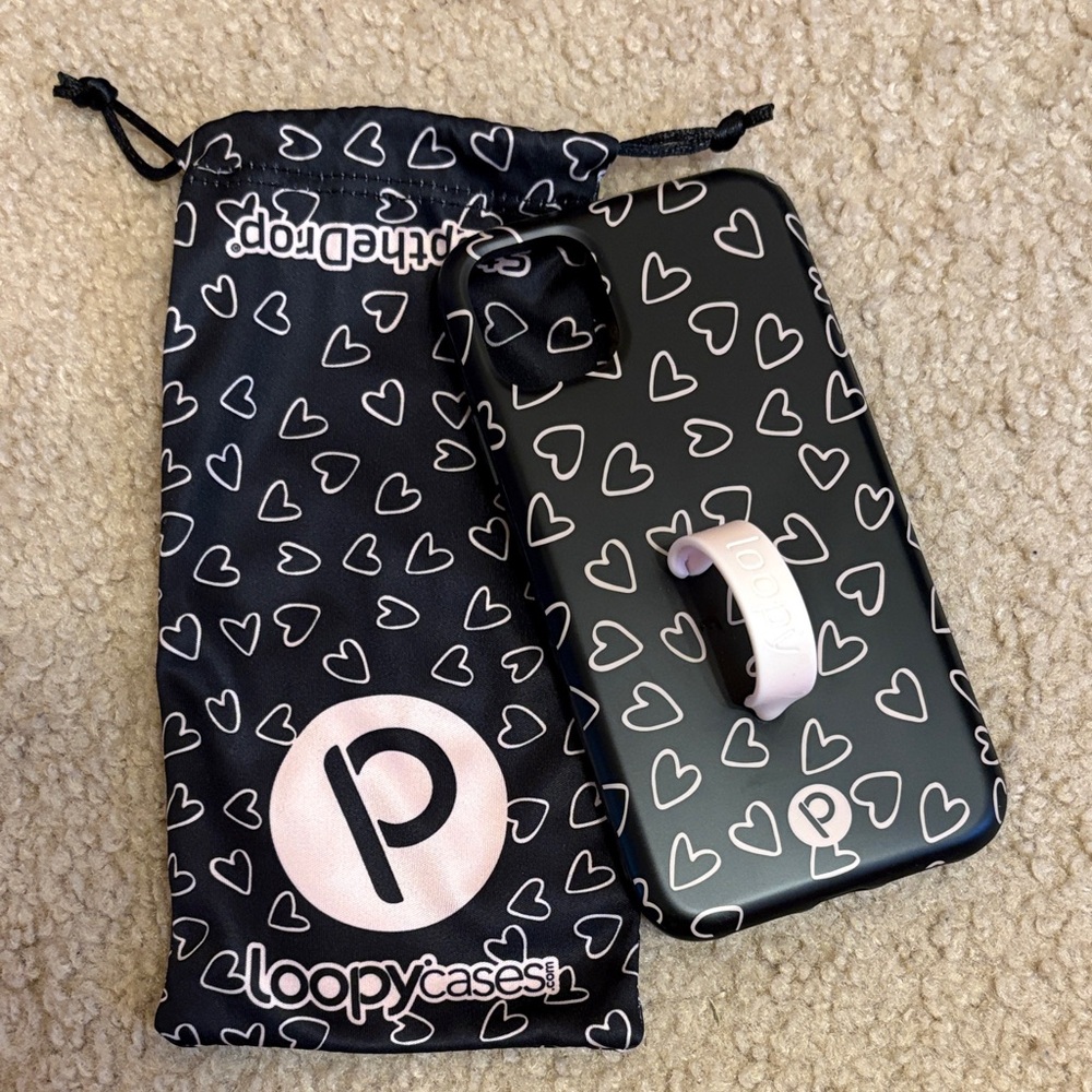 LoopyCases iPhone 11 Black Heart Phone Case